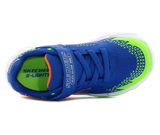 Pantofi pentru copii Skechers Flex - Glow Bolt, albastru intermitent
