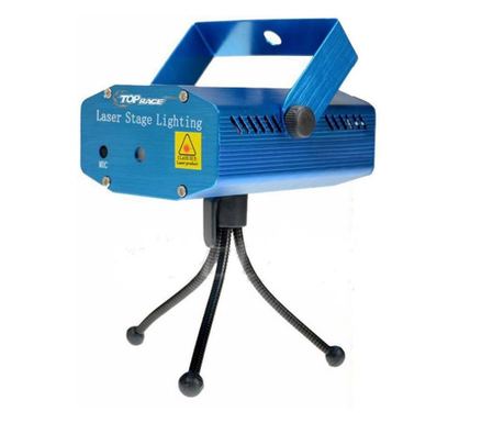 Mini laserový disco projektor, chytrý gadget, pro vnitřní použití, s projekcemi tvarů a obrázků