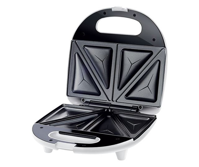 Bijeli aparat za sendviče 700W, s indikatorom svjetla, kontrola temperature