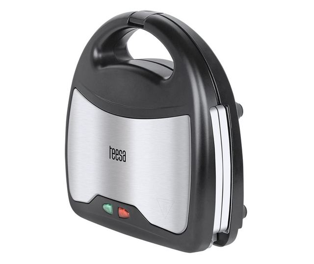 Aparat za sendviče Keramički 3u1 800W Roštilj Vafli Sendvič Crno/Sivo.