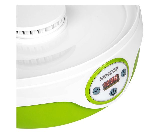 Prozirni dehidrator hrane, moderan, snaga 240W, zelena