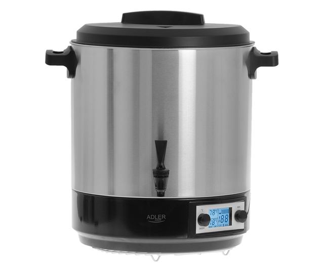 Električni lonac za pasterizaciju 28l, 2600w, kontrola temperature, Adler