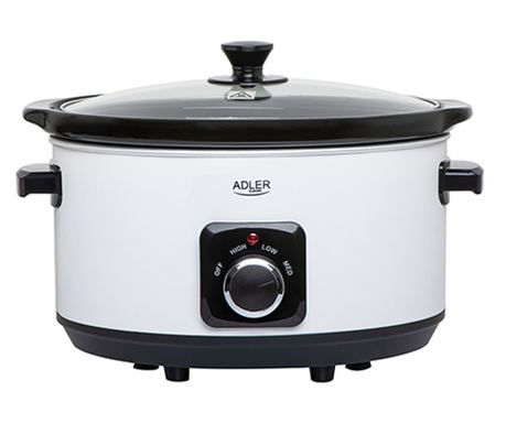 Multicooker Adler LCD 18 programa, 6l, 2400W, bijela