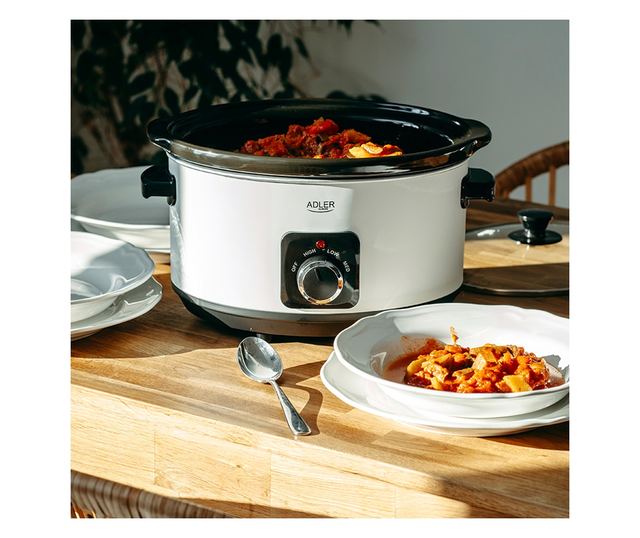 Multicooker Adler LCD 18 programa, 6l, 2400W, bijela