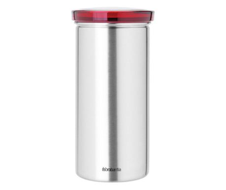 Brabantia Kávékapszula Tároló Üveg 646986, Akár 18 kapszulához, Rozsdamentes acél, Ujjlenyomatmentes