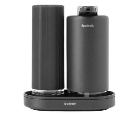 Brabantia SinkStyle 2 részes adagoló szett 1008504, alkalmas kézi és mosogatószerhez, 200 ml, ásványi bevonat, sötétszürke