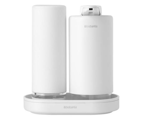 Brabantia SinkStyle 2 részes adagoló szett 1008505, Kéz- és mosogatószerhez, 200 ml, ásványi bevonat, fehér