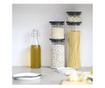 Brabantia egymásra rakható üvegedény 646873, 1,9 l, Szorosan záródó, Mosogatógépben mosható, Sötétszürke thumbnail 4