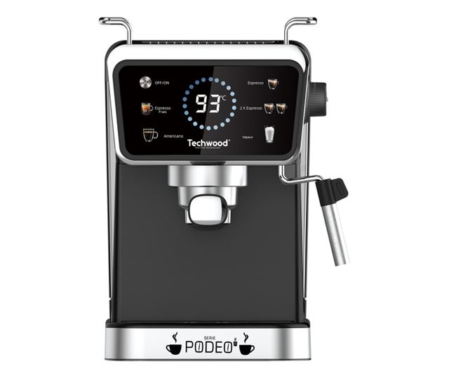 Espressor Techwood TCA-1386EXN, 20 bar, capsule Nespresso sau cafea macinata, 1.5L