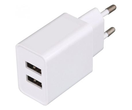 Home SA 24USB hálózati töltő, 2db megosztott USB kimenet, egyidejűleg 2 készülék tölthető