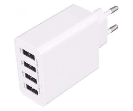 Home SA 50USB USB hálózati töltő, nagyáramú gyorstöltés, 4db 5V/3,1 A megosztott USB kimenet