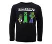 Minecraft gyerek hosszú ujjú póló felső creeper dark 11 év