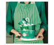Bol din porțelan, Pip Studio, Stripes Green, 15 cm, colecția Love Birds