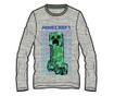Minecraft gyerek hosszú ujjú póló felső grey creeper 10 év