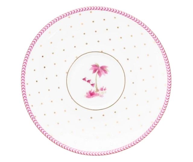 Φλιτζάνι εσπρέσο με πιατάκι, Pip Studio, Dots Gold Pink, 120 ml, συλλογή Jolie