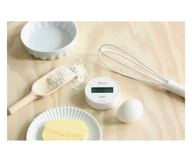 Кухненски таймер Brabantia 107787, Дигитален дисплей, Магнит, Хронометър, Бял
