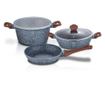 Set oale, cratite si tigai marmorate, 5 piese, din aluminiu forjat, Forest Line, Berlinger Haus, BH 7060