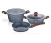 Set oale, cratite si tigai marmorate, 5 piese, din aluminiu forjat, Forest Line, Berlinger Haus, BH 7060