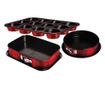 Set 3 tavi pentru cuptor Burgundy Metallic Line BerlingerHaus BH 7635