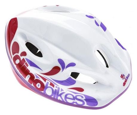 Zaštitna kaciga Dino Bikes bijela i ružičasta