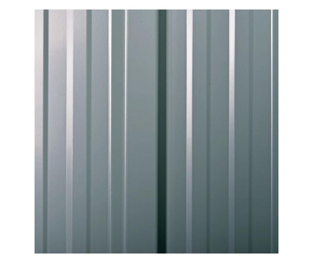 Szopa ogrodowa/schowek na narzędzia, stal i PP, czarna, 236x174x190 cm - 5