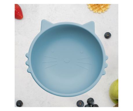 Bol din silicon, AppeKids, Kitty I - Aqua Blue