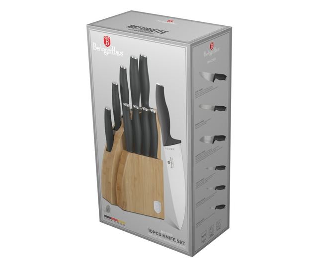 Set cutite 10piese si suport Berlinger Haus, BH/2758