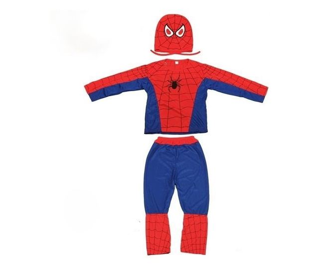 Pókember jelmez gyerekeknek IdeallStore®, True Hero, S-es méret, 3-5 éves korig, piros