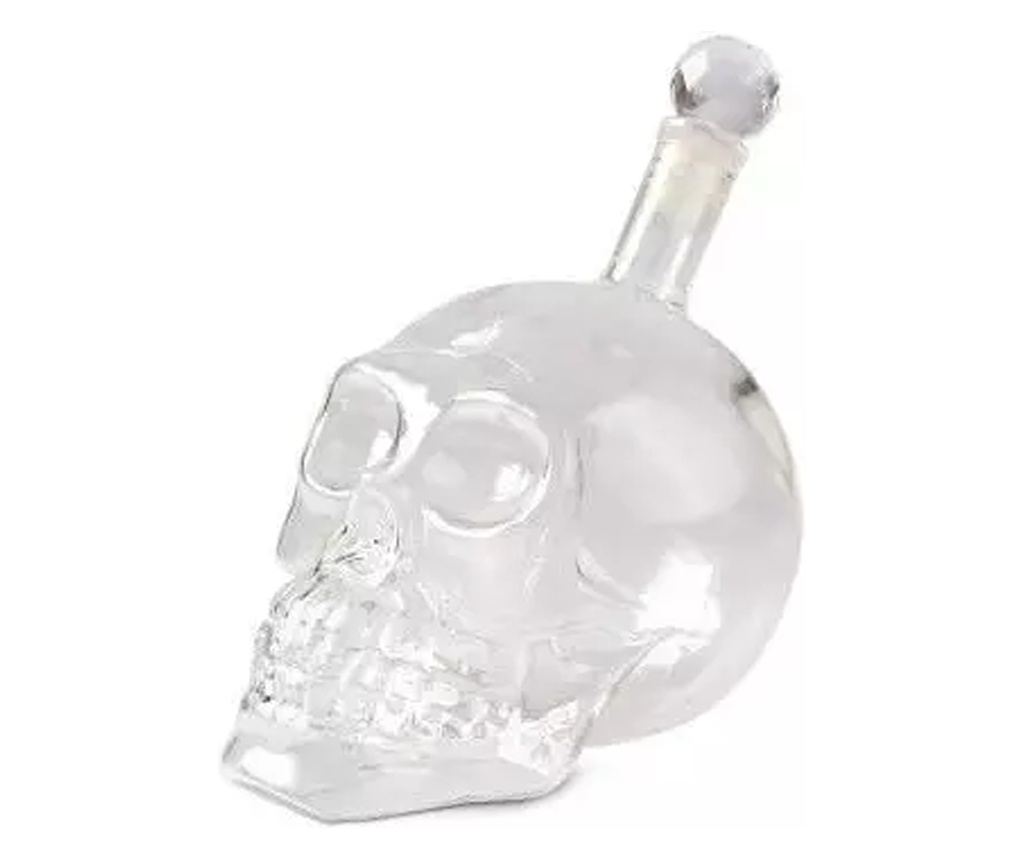 Decantor din sticla in forma de craniu, Gonga® Transparent 650 ml