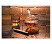 Decantor din sticla in forma de craniu, Gonga® Transparent 650 ml thumbnail 2
