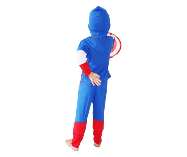Costum Captain America pentru copii marime M pentru 5 - 7 ani