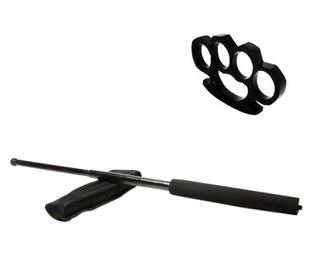 Crni teleskopski set štapova 50 cm + crna kutija debljine 1 cm