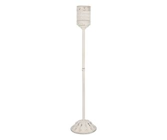 Bijeli antikni svijećnjak Hathor 25,5x119,5 cm