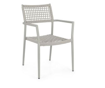 4 darabos szürke Caleta szék szett 56x60x86 cm