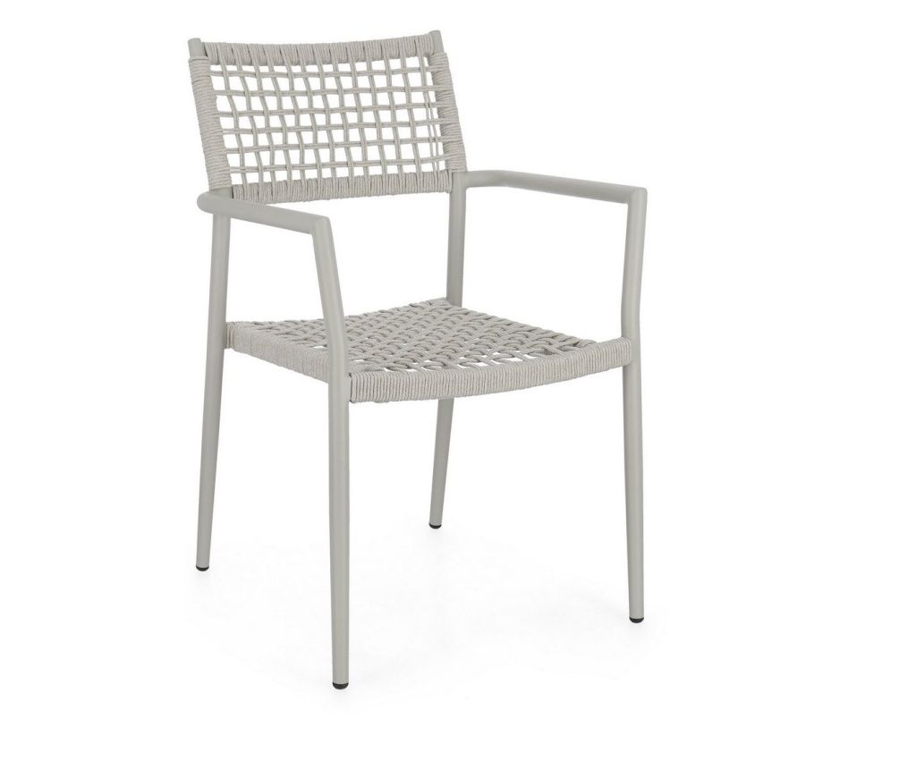 4 darabos szürke Caleta szék szett 56x60x86 cm