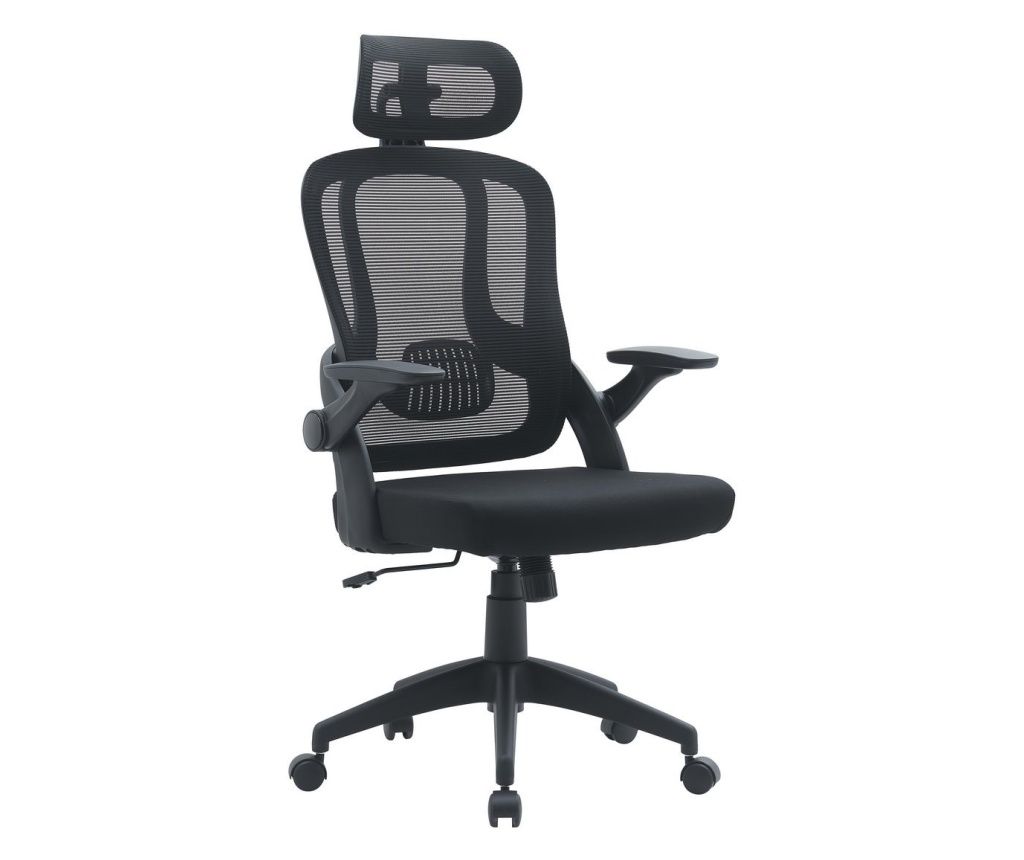 Črn pisarniški stol Riverside 62,5x65x128 cm