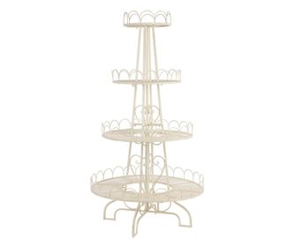 Рафт 4 нива Метал Бял 100x100x190h