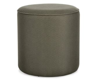 Zöld textil MDF puff Oleysa 42x43 cm