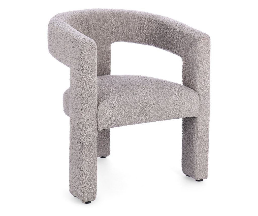 Scaun textil gri Arabella 64x56x75 cm