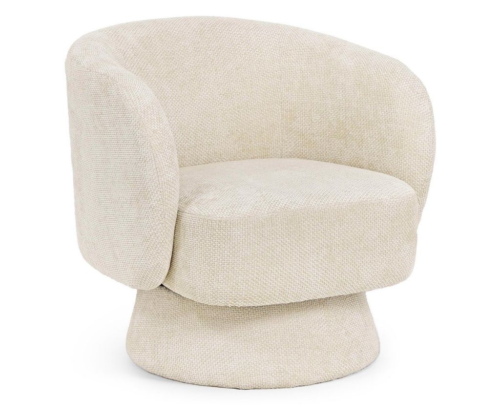 Julienn krem fotel od tkanine 78x81x77 cm