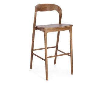 Miley smeđa drvena barska stolica 48x51.5x102 cm