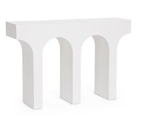 Consola mdf alb Rhome 120x30x80 cm