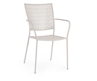 4 darabos bézs acél szék szett Lizette 54x55x89 cm