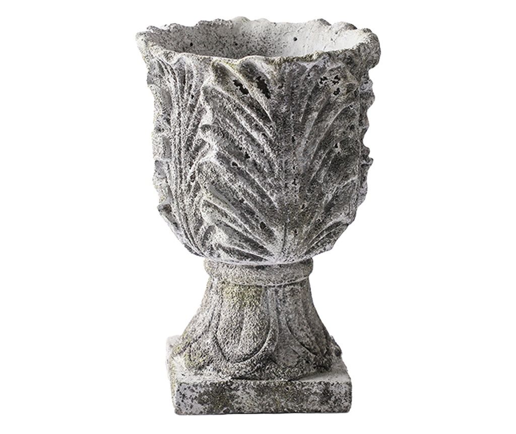 Γκρι Πέτρινη Γλάστρα 16x24 εκ.