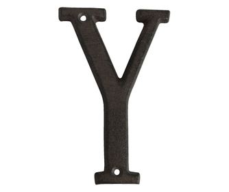 Y betű barna vas 8x1x13 cm