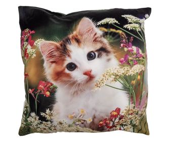 Декоративна калъфка за възглавница Котенце 45x45 см