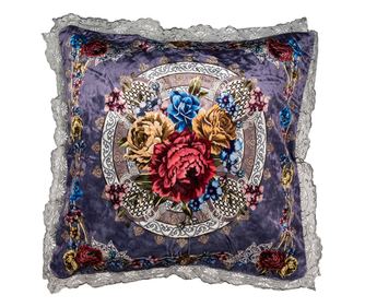 Декоративна калъфка за възглавница с многоцветни цветя 55x55 см