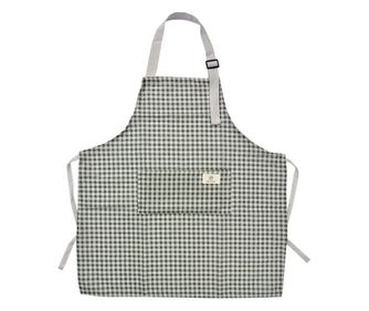 Kuhinjska pregača tekstil zelena siva 65x70 cm