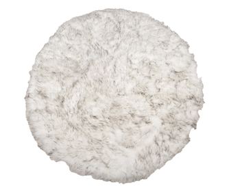 Siva bela umetna preproga 100x3 cm