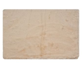 Бежов текстилен килим за баня 40x60x2 см